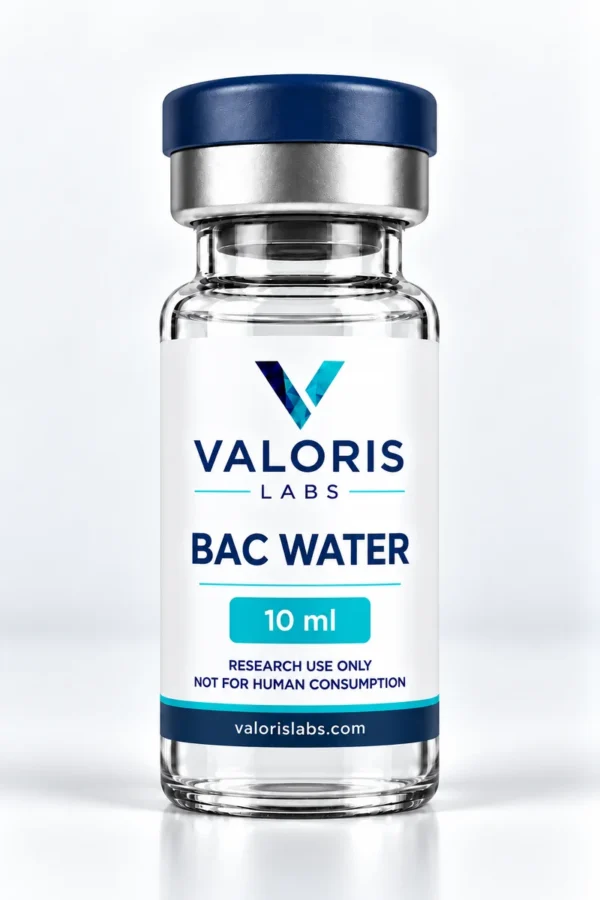 BAC Water 10 ml — Valoris Labs research vial